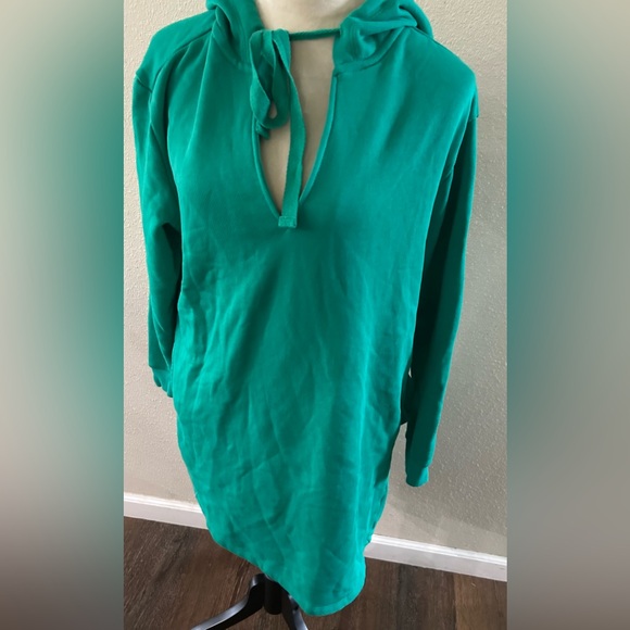 Universal Thread women’s Green Hooded Tunic dress with side pockets size S - Picture 1 of 4
